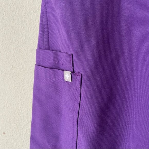 Figs XXS Tall Limited color Ultra Violet Purple scrubs top and pants set - Picture 8 of 11